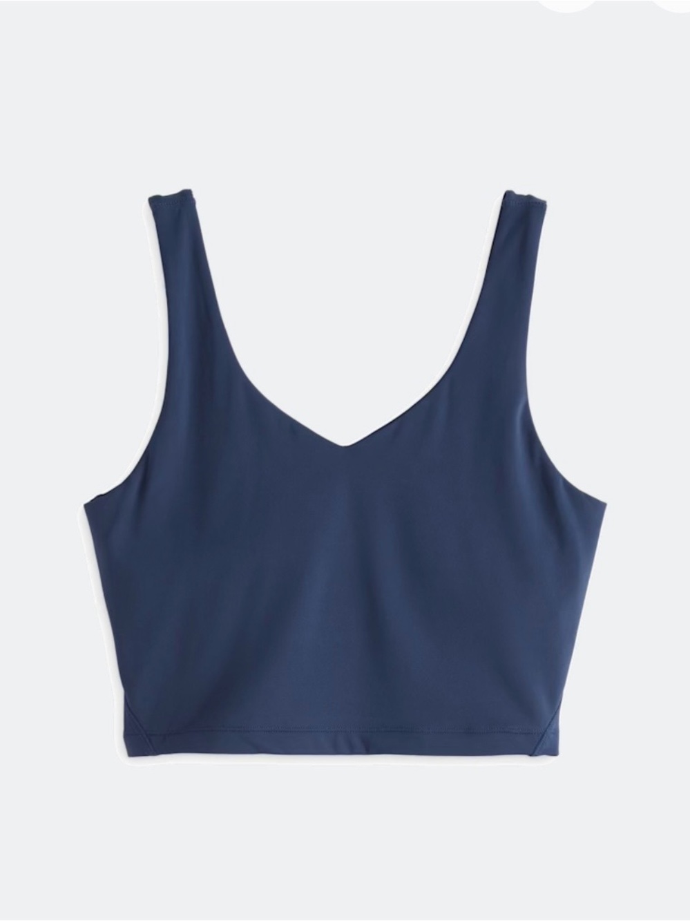 901. We Wander Stitch Fix Navy V-Neck Cropped Tank Top Medium Workout Yoga